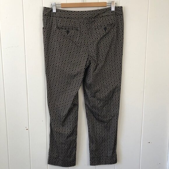 Laundry Womens Pants Cropped Geometric Print Size 8 - Picture 2 of 9